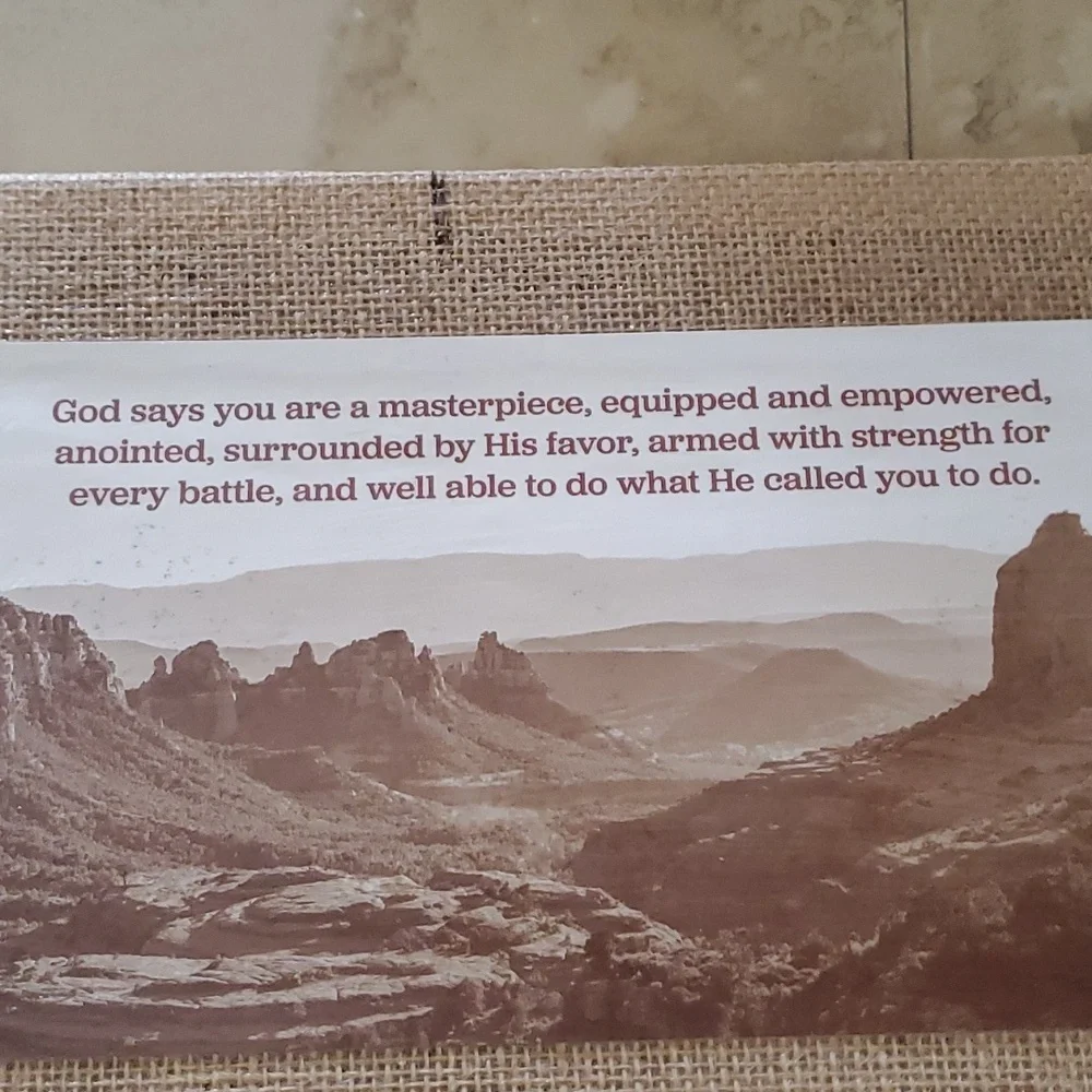 **SALE**Inspirational Burlap Canvas